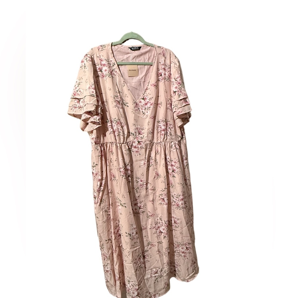 Floral Pink Ruffle Sleeve Dress 3x 🌹🌸🌺
BRB SL 5 - Picture 4 of 5